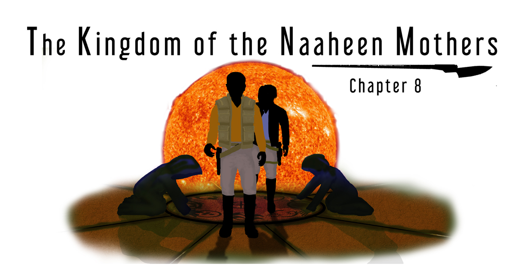 Kingdom of the Naaheen Mothers chapter heading, Evah & the Unscrupulous Thwargg, Longoria Wolfe